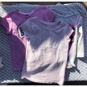 3 Tee Oshkosh GAP Carter’s Size 5 Pink